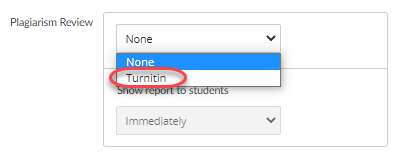 Enable Turnitin