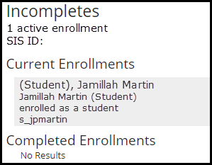 View Section Enrollments