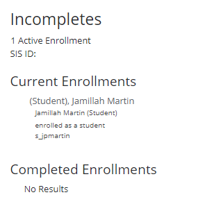 View Section Enrollments