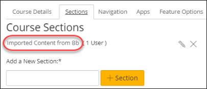 image of the screen showing where you select a section to cross-list