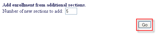 image of Lon-capa add sections screen