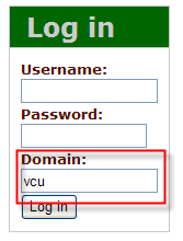 image showing the Lon-capa domain name for login